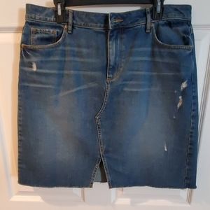 LOFT denim skirt